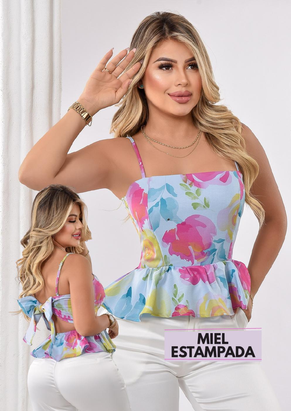 Blusa Miel Estampada